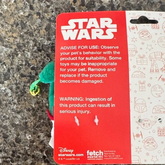 Star Wars Festive Cat Toy Trio - Black, Green, White - Picture 5 of 5